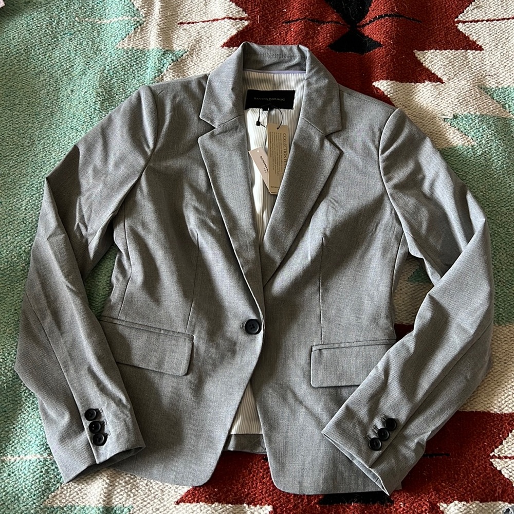 BNWT Banana Republic Gray Suit Jacket
